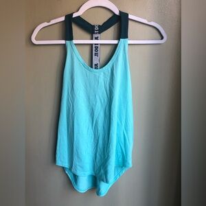 Nike Womens Dri Fit Elastika Tank Turquoise Teal Aqua blue Tank Top Size: XS